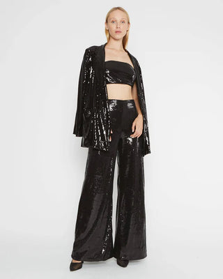 Ripley Rader Black Sequin Oversized Blazer