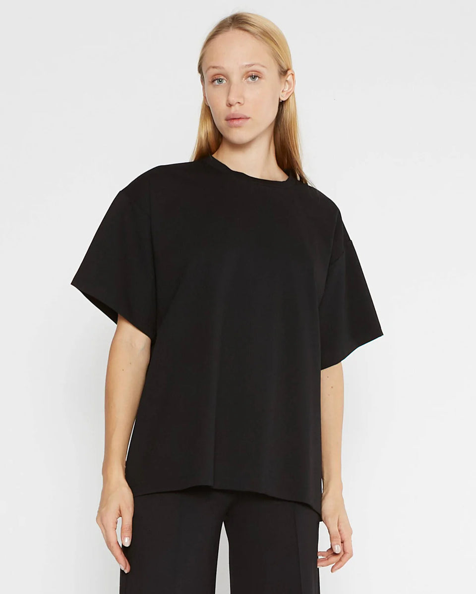 ripley radar classic jumpsuit, ripley radar the perfect jumpsuit, the perfect pant, navy jumpsuit, blue jumpsuit, jumpsuits, fall one pieces, one piece, ripley radar the perfect pant, the big shirt,black ponte knit, black ponte knit big shirt, black shirt, baggie black shirt, baggie shirt