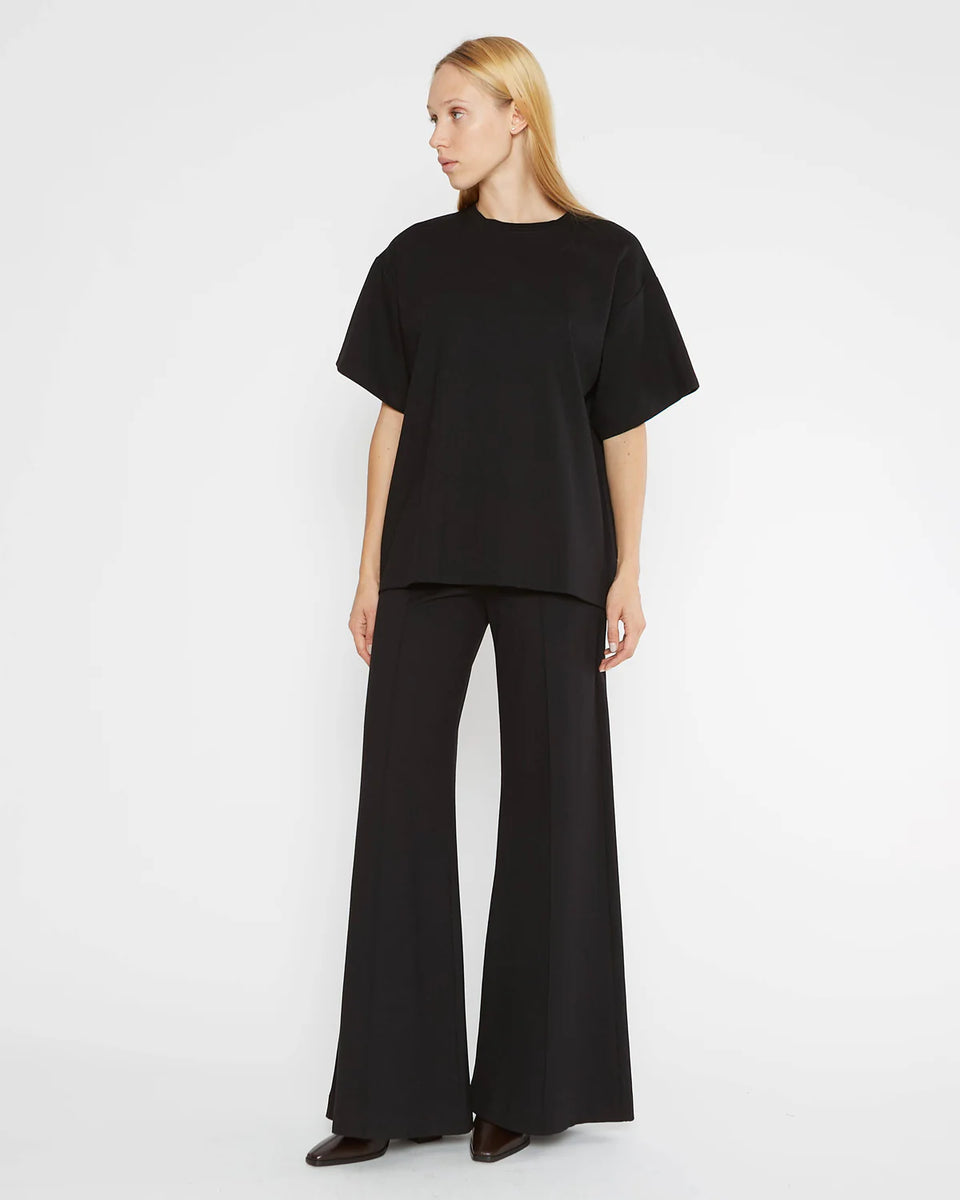 ripley radar classic jumpsuit, ripley radar the perfect jumpsuit, the perfect pant, navy jumpsuit, blue jumpsuit, jumpsuits, fall one pieces, one piece, ripley radar the perfect pant, the big shirt,black ponte knit, black ponte knit big shirt, black shirt, baggie black shirt, baggie shirt