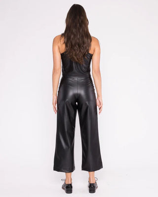 Ripley Rader Black Vegan Leather Tank Top