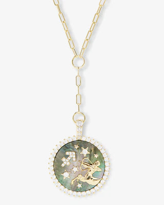 Melinda Maria Zodiac Medallion Necklace