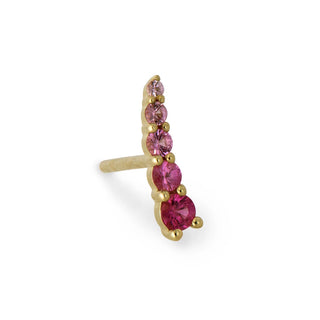 Three Stories Graduated Ombre Pink Sapphire Crawler