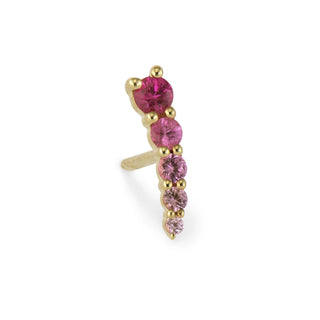 Three Stories Graduated Ombre Pink Sapphire Crawler