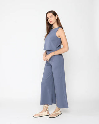 Ripley Rader Sea Blue Ponte Knit Tank Top