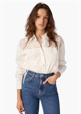 Cami NYC Silas Cotton Poplin Top Macadamia