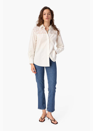 Cami NYC Silas Cotton Poplin Top Macadamia