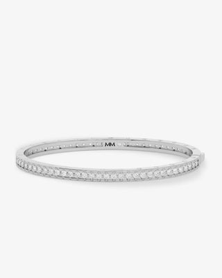 Melinda Maria Ashley Pavé Cuff 4mm with White Diamondettes
