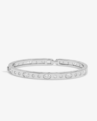 Melinda Maria Ashley Sunset Lock Cuff 6mm with White Diamondettes