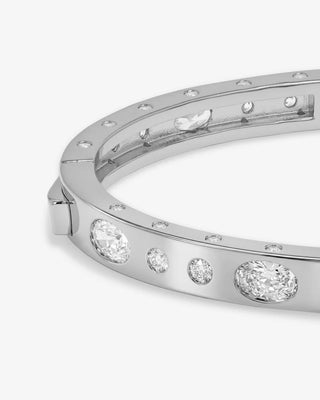 Melinda Maria Ashley Sunset Lock Cuff 6mm with White Diamondettes