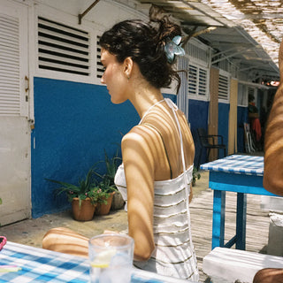 Emi Jay Big Super Bloom Clip in Mint Pearl