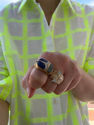 Three Stories Sacred Scarab Poison Ring