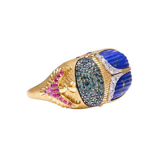 Three Stories Sacred Scarab Poison Ring