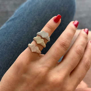 EF Collection Diamond Heart Signet Ring