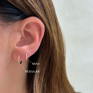  EF Collection Diamond Mini Huggie Earring9