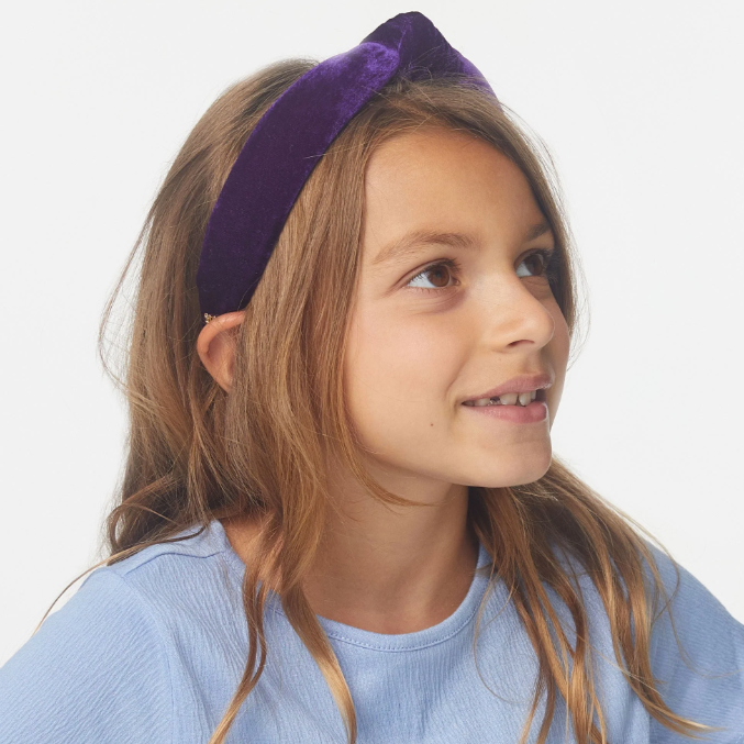 Lele Sadoughi Navy Chicago Cubs Embellished Knotted Headband