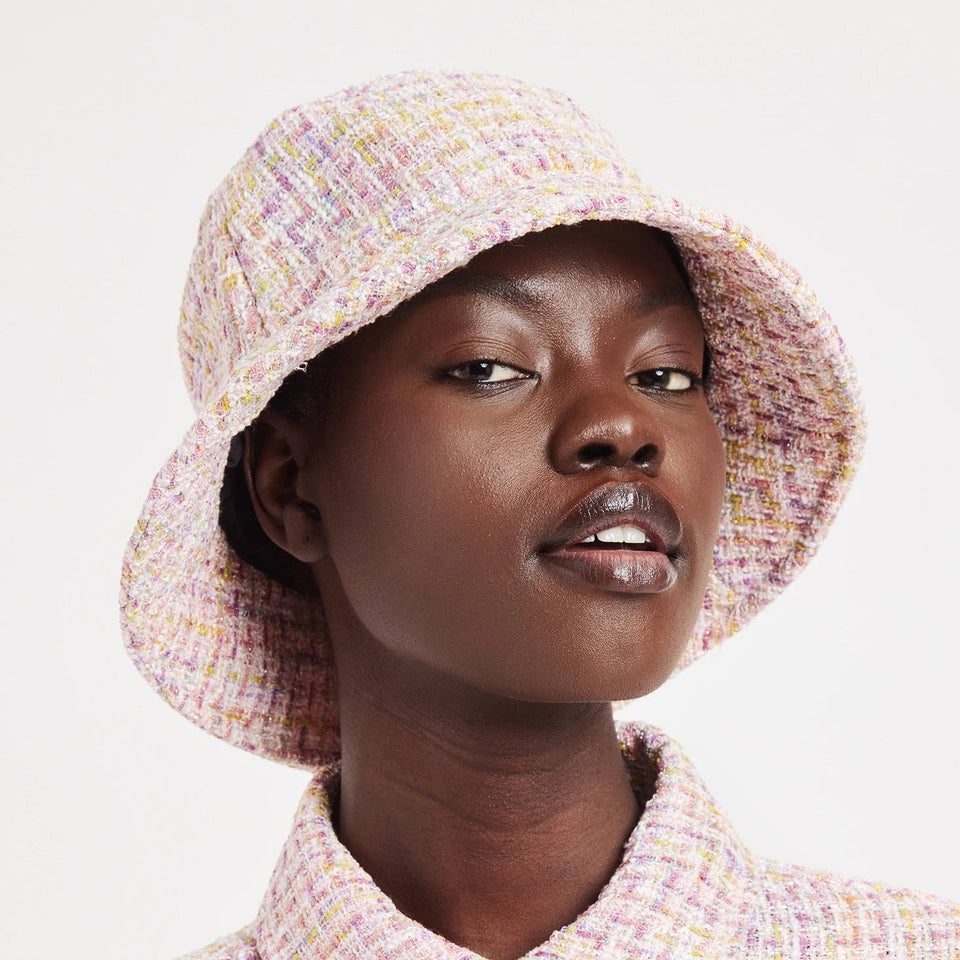 apparis laura bucket hat sherbert tweed, "apparis laura bucket hat sherbert tweed jacket", "furry bucket hat cute bucket hats stussy bucket hat how to make a bucket hat", "furry bucket hat cute bucket hats stussy bucket hat how to make a bucket hat"