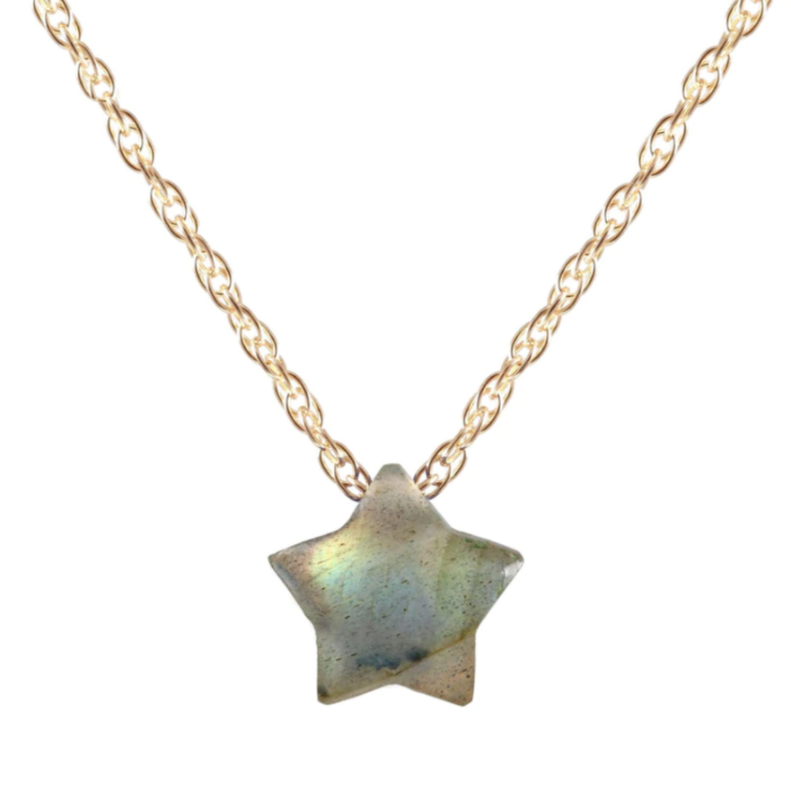 Kris Nations Gemstone Star Necklace Labradorite