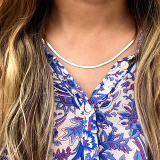 Kris Nations Herringbone Chain Necklace