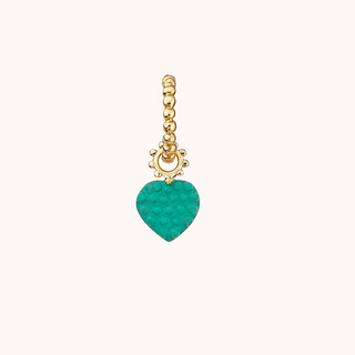 "gaya mini heart earring enamelled charm turquoise" "gold heart necklace" "heart charm" "women earrings" "fun earrings" "gold dangle earrings"