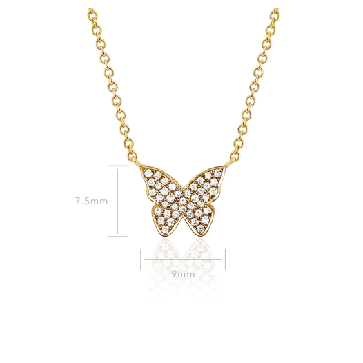 "EF collection 14k diamond butterfly necklace" "ef collection butterfly necklace" "ef collection butterfly earrings" "ef collection butterfly bracelet"