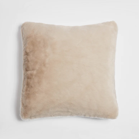 "Apparis Tim Faux Fur Pillowcase With Pillow Insert Ivory | Latte" "apparis dog" "apparis blanket" "apparis long coat" "apparis slippers" "apparis puffer" "apparis sherpa"