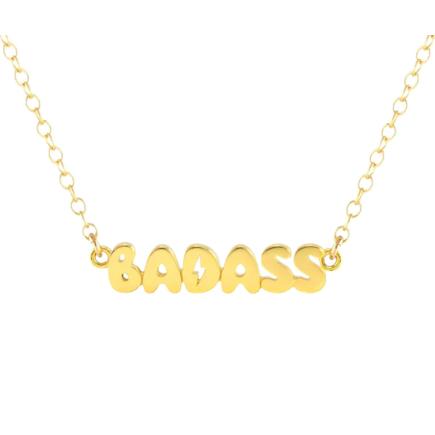 "kris nations badass bubble charm necklace" "kris nations badass bubble charm necklace - 18k gold vermeil" "kris nations badass bubble charm" "badass necklace"