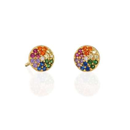 "kris nations round rainbow crystal stud earrings" "kris nations earrings" "kris nations sale" "kris nations studs" "kris nations safety pin earrings" "is kris nations legit" "large star stud earrings"
