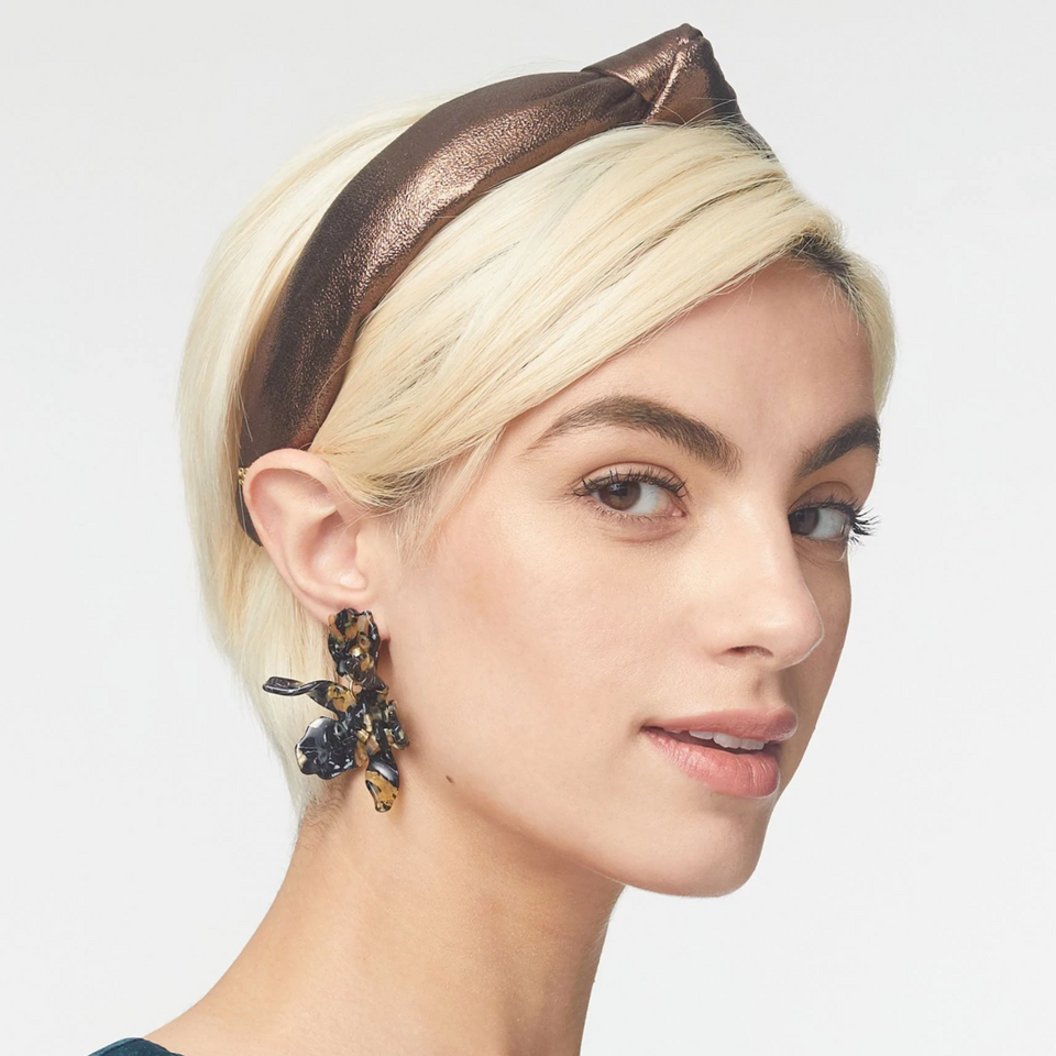 "Lele Sadoughi Small Paper Lily Earrings Spotted Tortoise" "lele sadoughi earrings" "lily earrings"