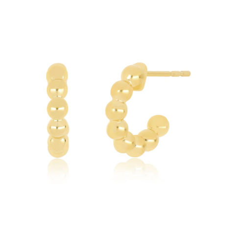 "ef collection gold mini ball hoop earring" "ef collection hoop earrings" "ef collection earrings" "tiny hoop earrings" "24k gold hoop earrings" "thick gold hoops" "white gold hoop earrings"