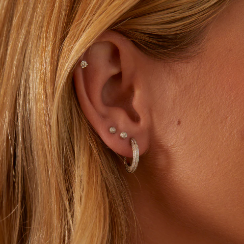 EF Collection Disco Ball Stud Earring